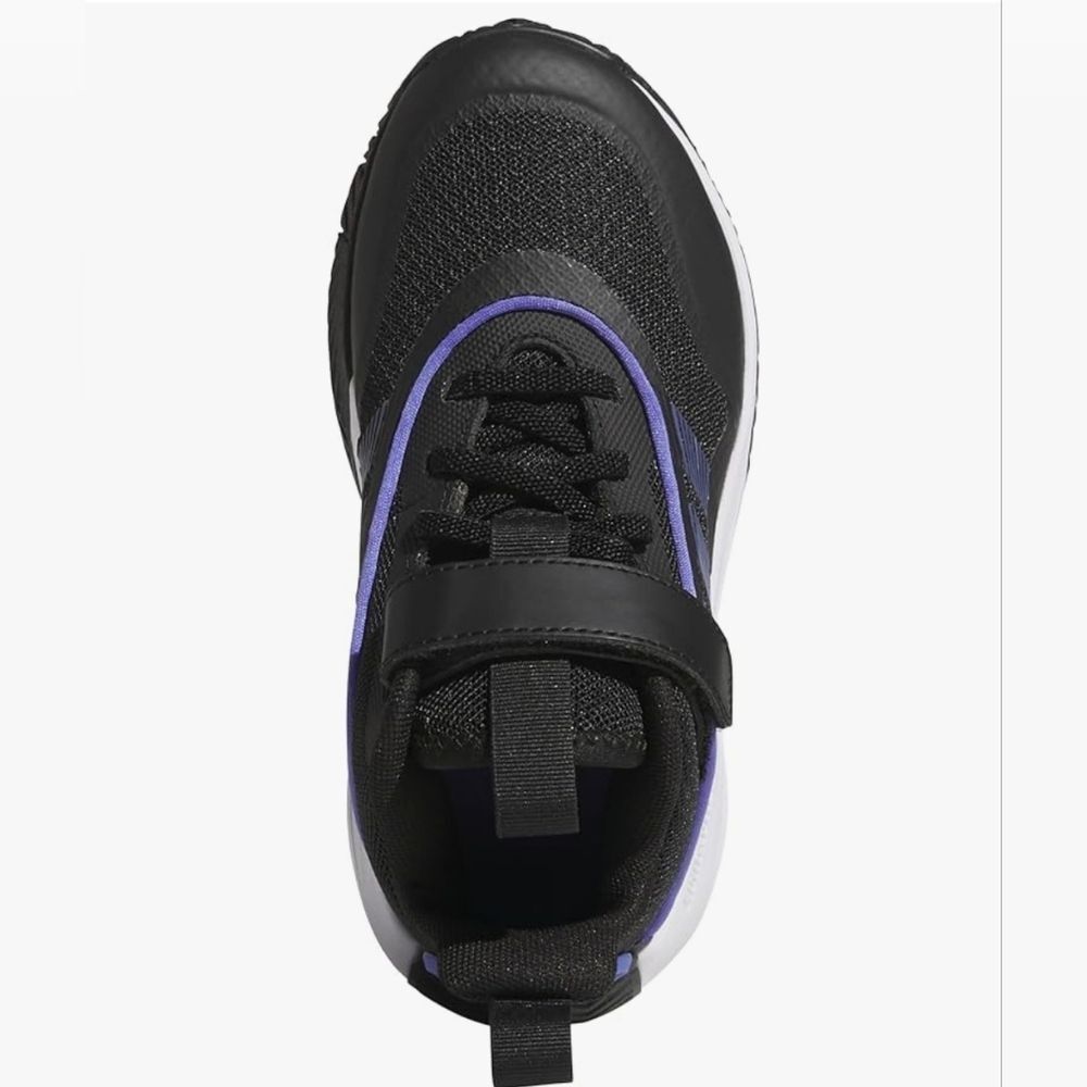 Adidas Kids Black and Purple Athletic Shoes - Picture 4 of 9